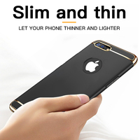 Luksusowe poszycie odporny na wstrząsy futerał na telefon dla iphone 7 8 Plus 6 6s 5 5s PC matowy twardy pokrowiec na iphone X Xr Xs 11 12 13 Pro Max 4